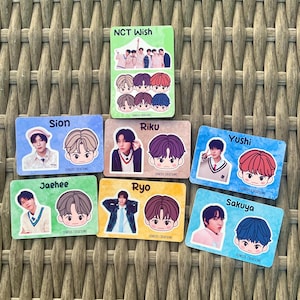NCT Wish x NCT Zone mini sticker sheets