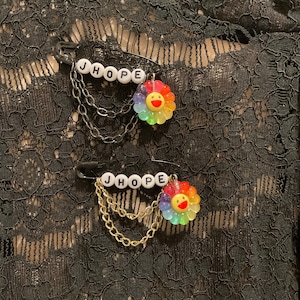 BTS JHope Safety Pins with Chains