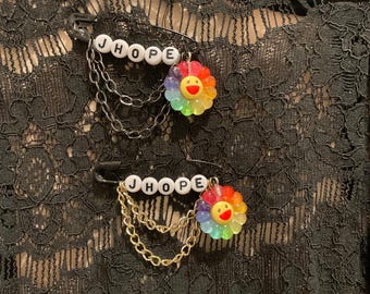BTS JHope Safety Pins with Chains