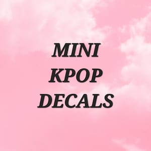 Mini Kpop logo decals (BTS, Ateez, Stray Kids, Monsta X, and More)
