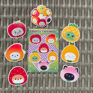 Monsta X | MONMUNGCHI Fruity Friends stickers and sticker sheet