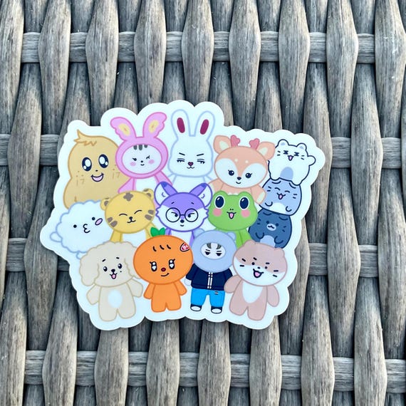 ミニティーンステッカーとステッカーシート（セブンティーン