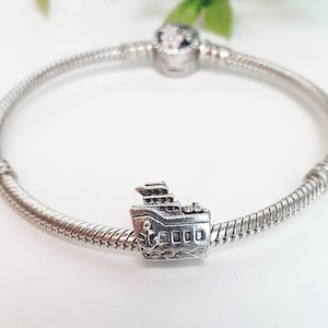 Cruise Ship Charm Pendant for Bracelet Silver S925 Ale
