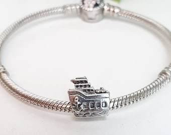 Cruise Ship Charm Pendant for Bracelet Silver S925 Ale