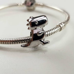 Dinosaur Charm Pendant size Present Moment Dangle Charms for Bracelet Gift Silver S925