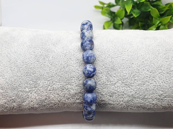 Bracciale In Pietra Naturale Di Lapislazzuli - 8mm - Foto 2