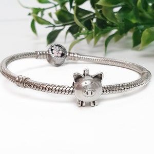 Piggy Bank Charm Pendant for Bracelet