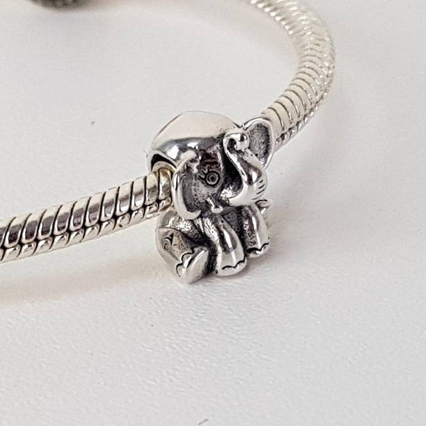 Elefante Animal Charm Moment Cuelgan Tamaño Charms para Pulsera Regalo