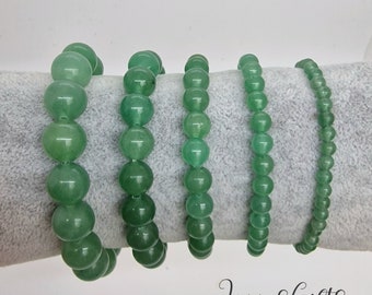 Groene Aventurijn armband aangepast formaat met natuursteen kristallen kralen armband 12mm 10mm 8mm 6mm 4mm
