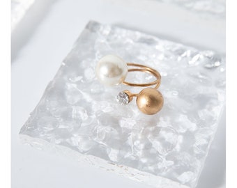 Water Ripple Acrylic Jewelry Display Set: Ring, Earring, Necklace Stand