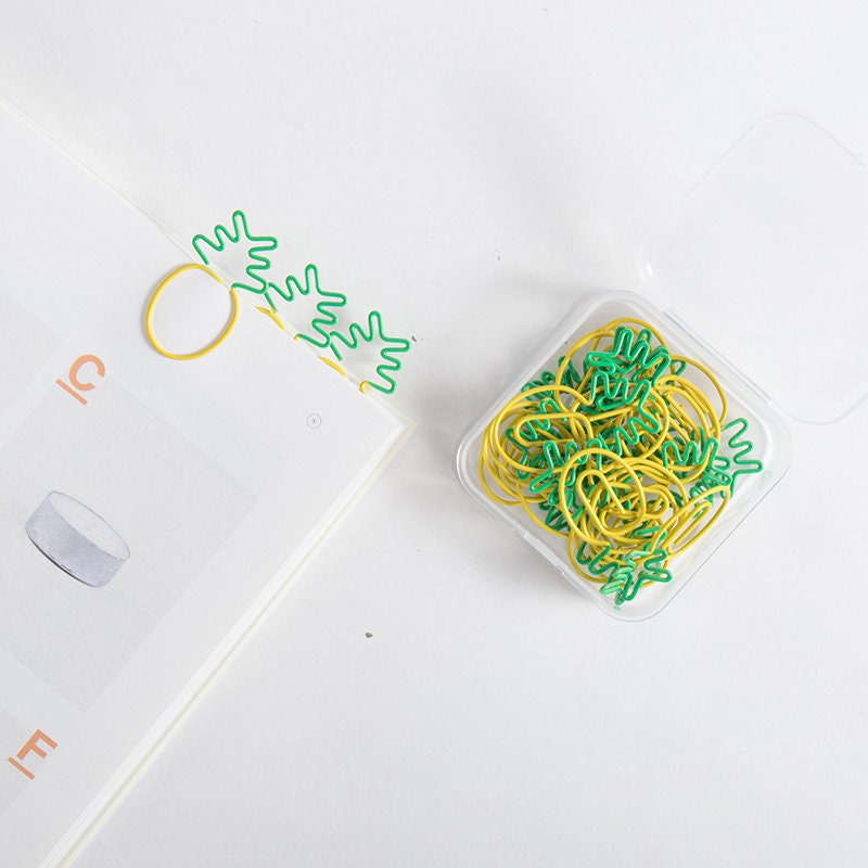 Novelty Pineapple Paper Clips Pineapple Paperclip Cute Etsy