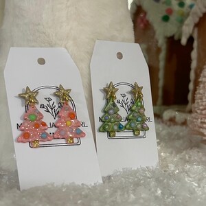 O Christmas Tree Clay Earrings