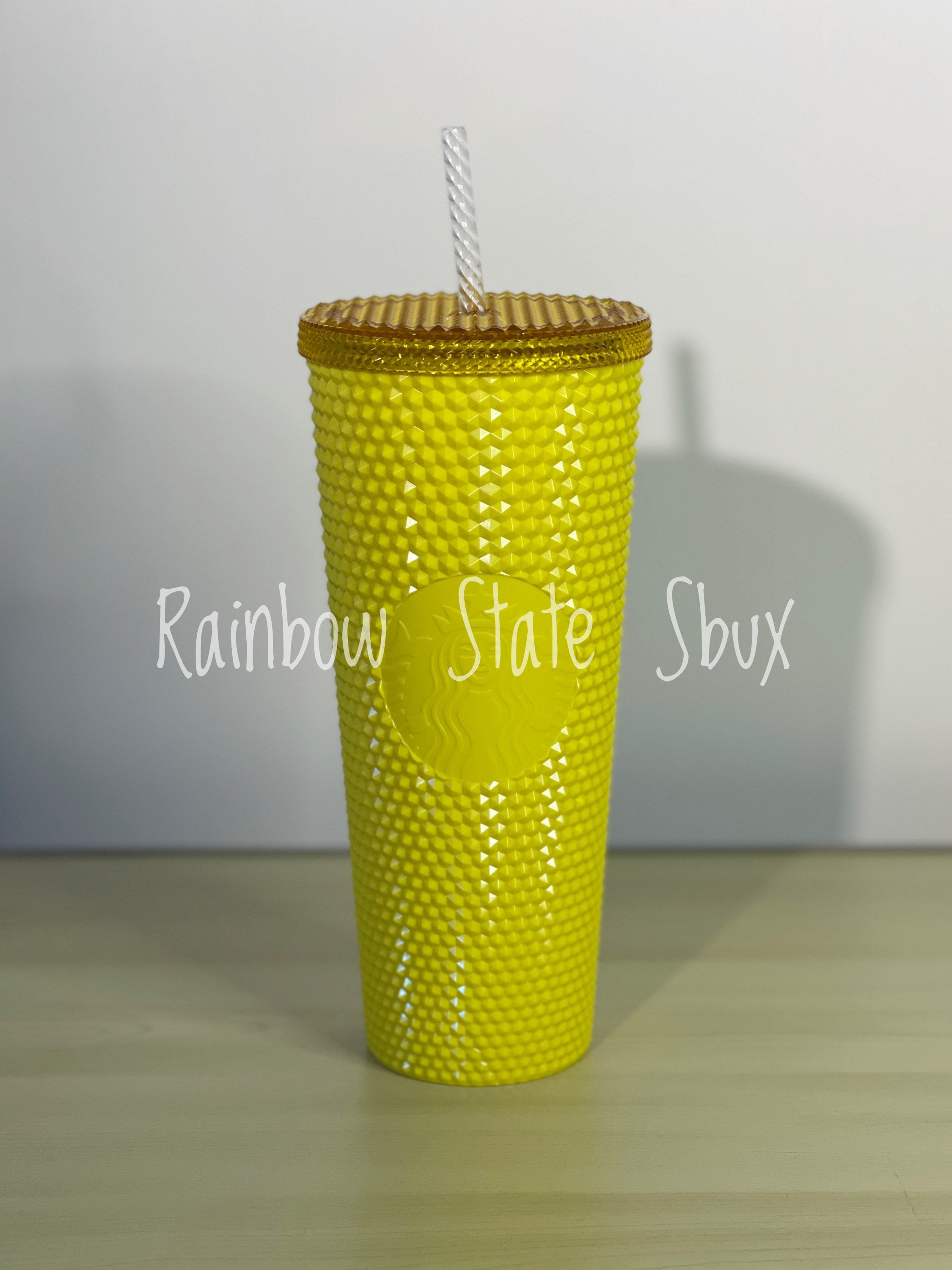 Starbucks yellow studded