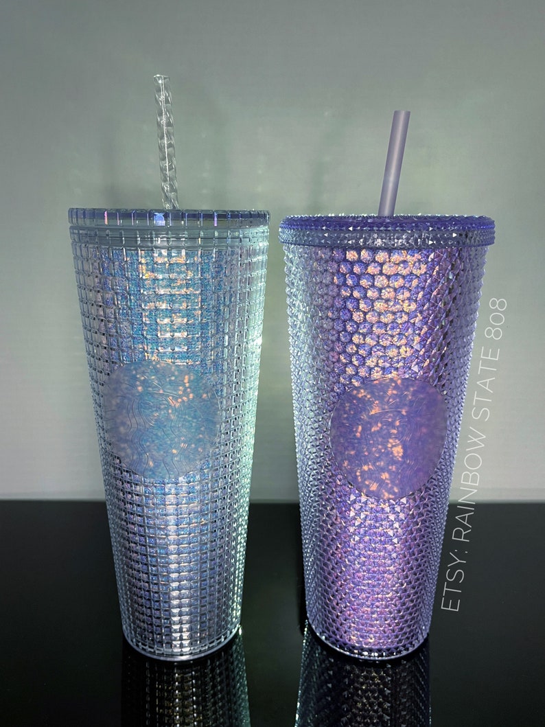 Starbucks China Silver Glitter Grid Tumbler Disco Ball 24OZ Etsy