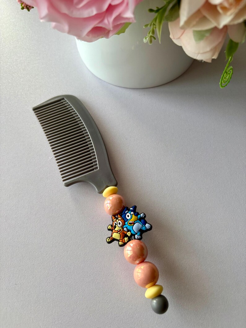Popular Character Hair Comb, Cartoon Beaded Handle - Etsy