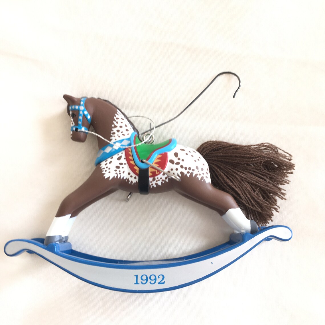 1992 Hallmark Rocking Horse Ornament Excellent Condition Etsy