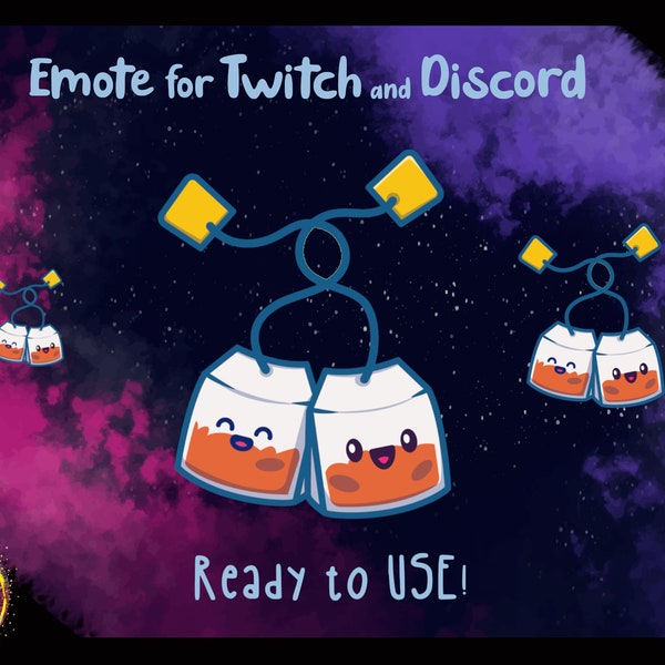 Happy TeaBags Emote for Twitch or Discord