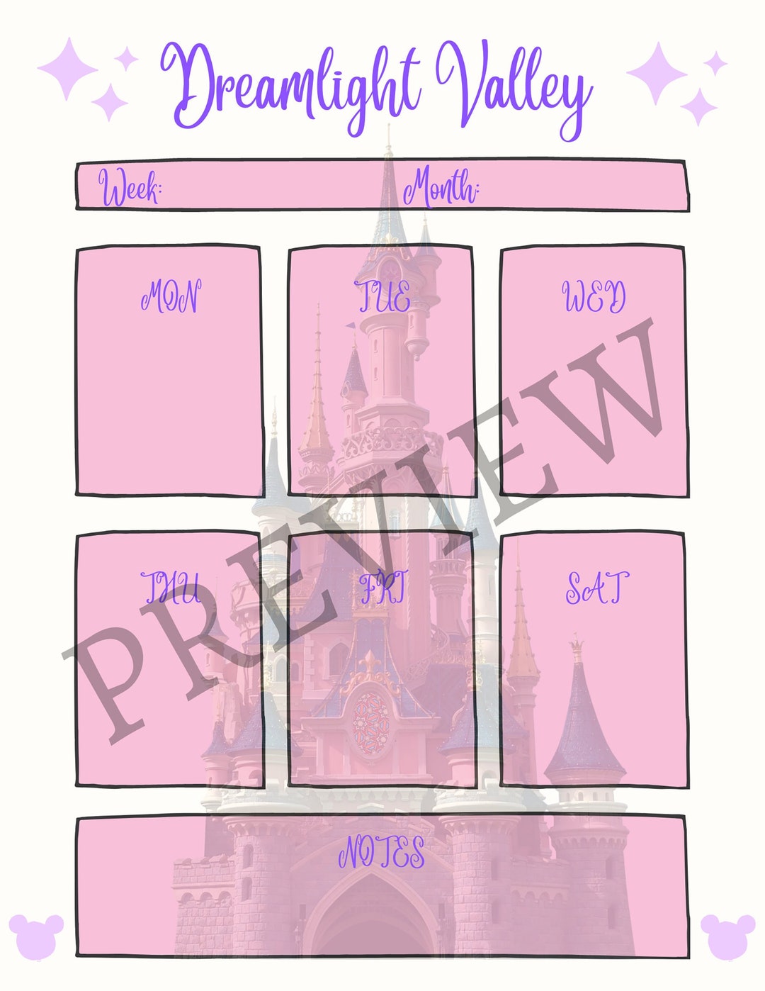 Dreamlight Valley Planner Etsy