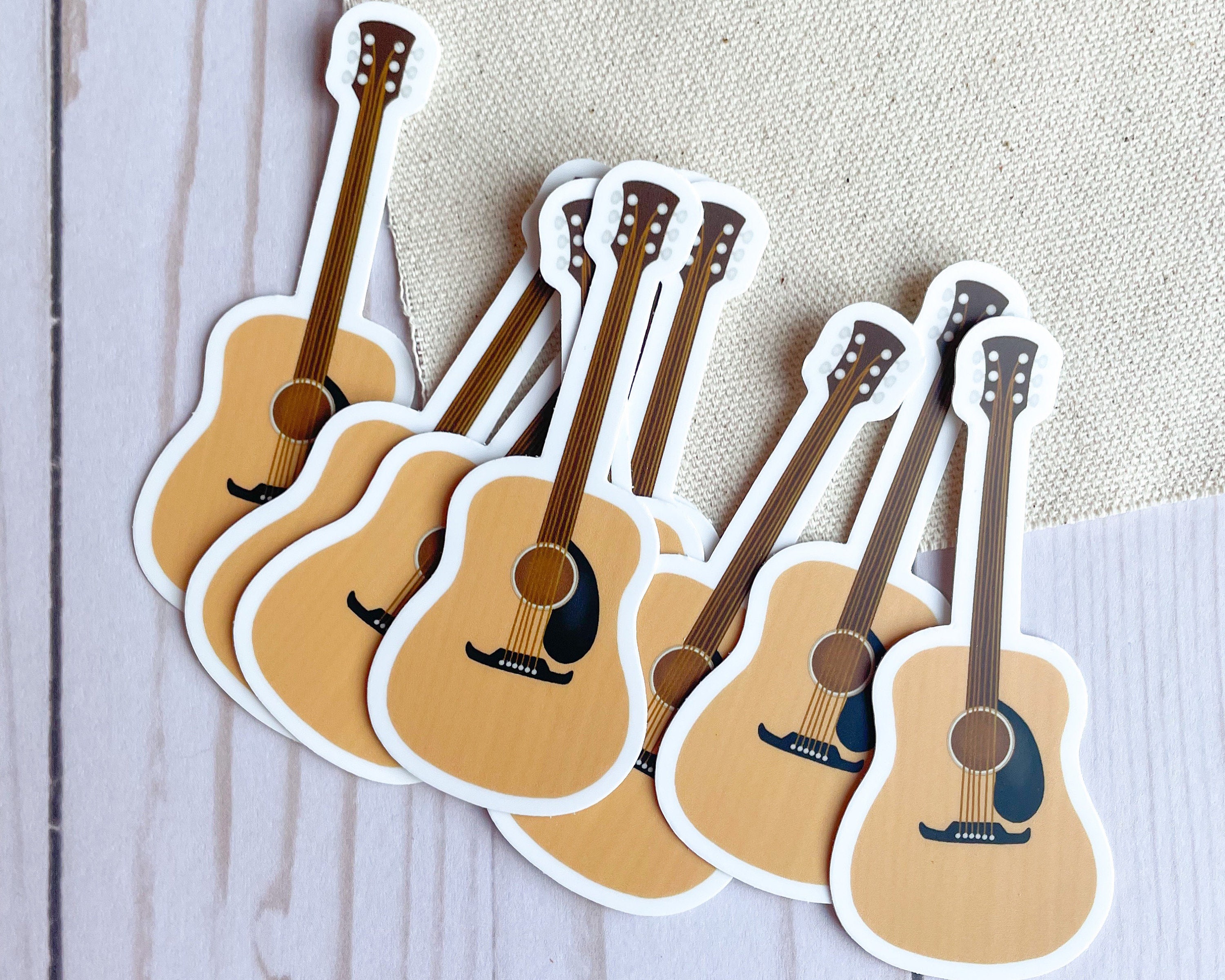 guitars Meditation Sticker Stickers for Laptops etc. notebooks DieCut Sticker BREATHE Cat