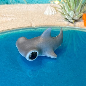 Cute Hammerhead Figurine Baby Shark Model Miniature Shark Hammerhead