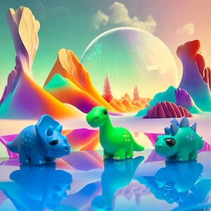 Dinosaur Cute Dinosaur Figurines Tiny fun figures Dinosaur gift fun gift dinosaur toy dinosaur minitures
