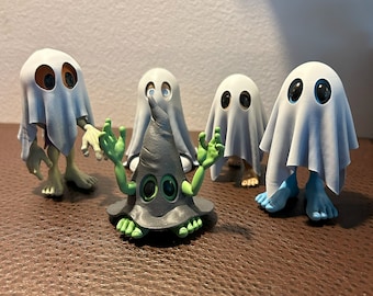 Cute Halloween figurines ghost figures cute monster set Halloween display set 3d printed figurines Halloween Decorations