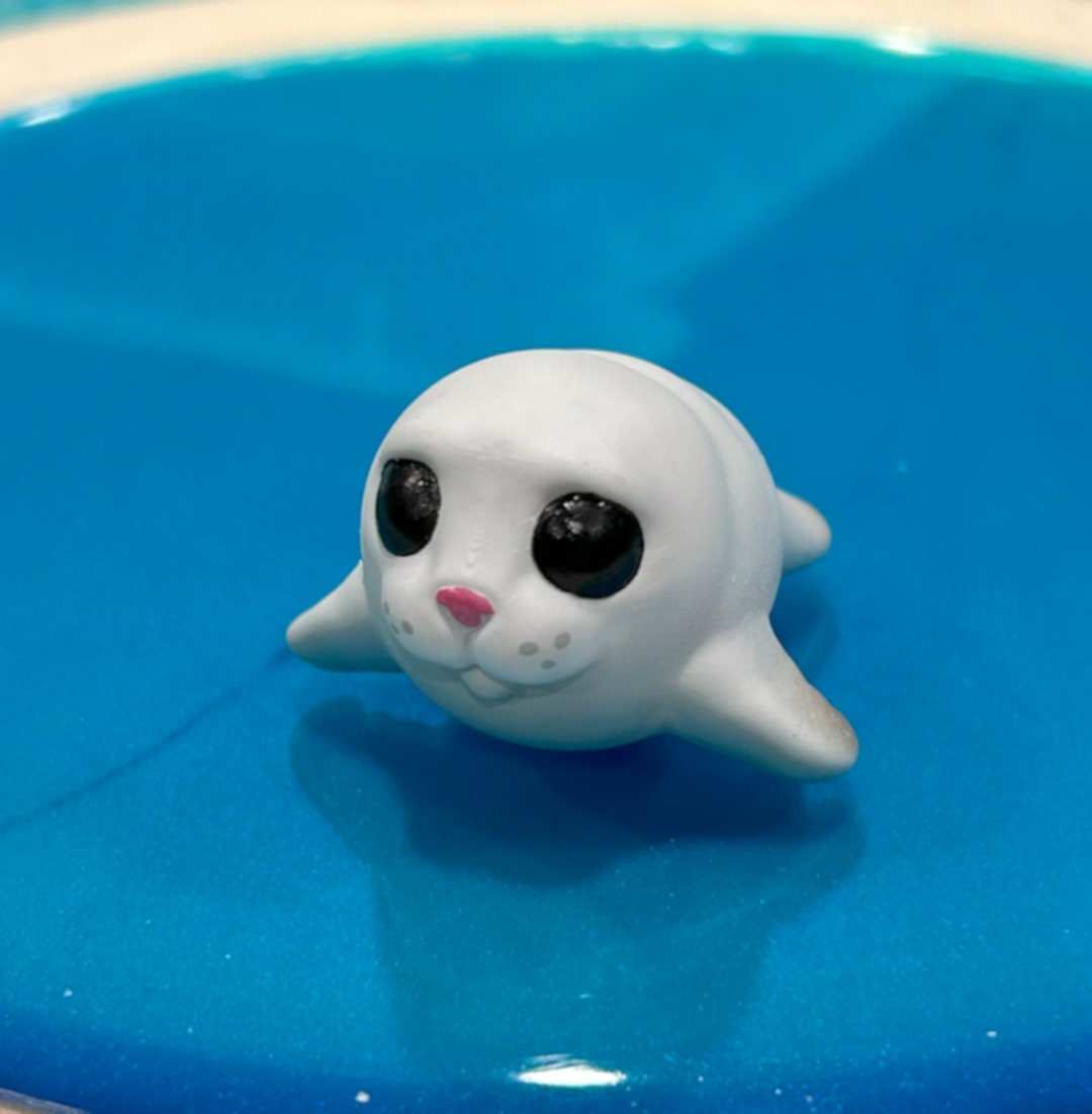 Baby Seal Figurine Seal Model Miniature Seal Gift Figurine 3D Printed