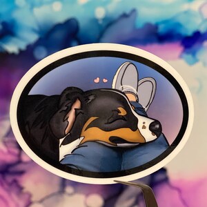 Tri colored Australian Shepherd sticker Aussie mom sticker Black Tri Australian Shepherd Red Tri Aussie Best Friends sticker BlackTri Aussie