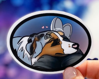 Australian Shepherd sticker Aussie mom sticker gift for Australian Shepherd Best Friends sticker Blue Merle Australian Shepherd Red Merle
