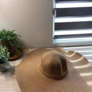 Wide Brim Straw Hat, Extra Wide Sun Hat, Extra Large Beach Hat, Extra Large Sun Hat with ribbon