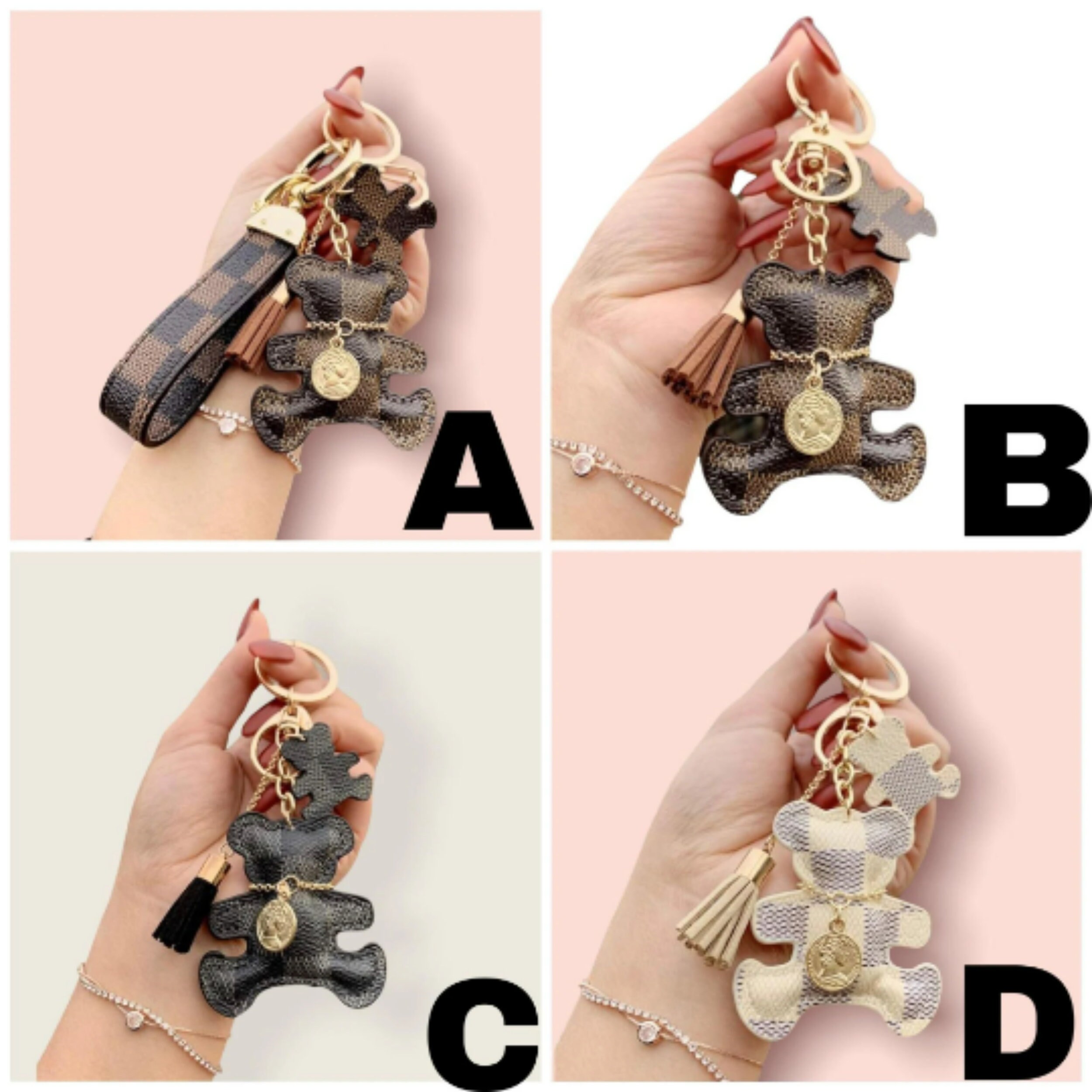 Luxury Bear Keychain Etsy