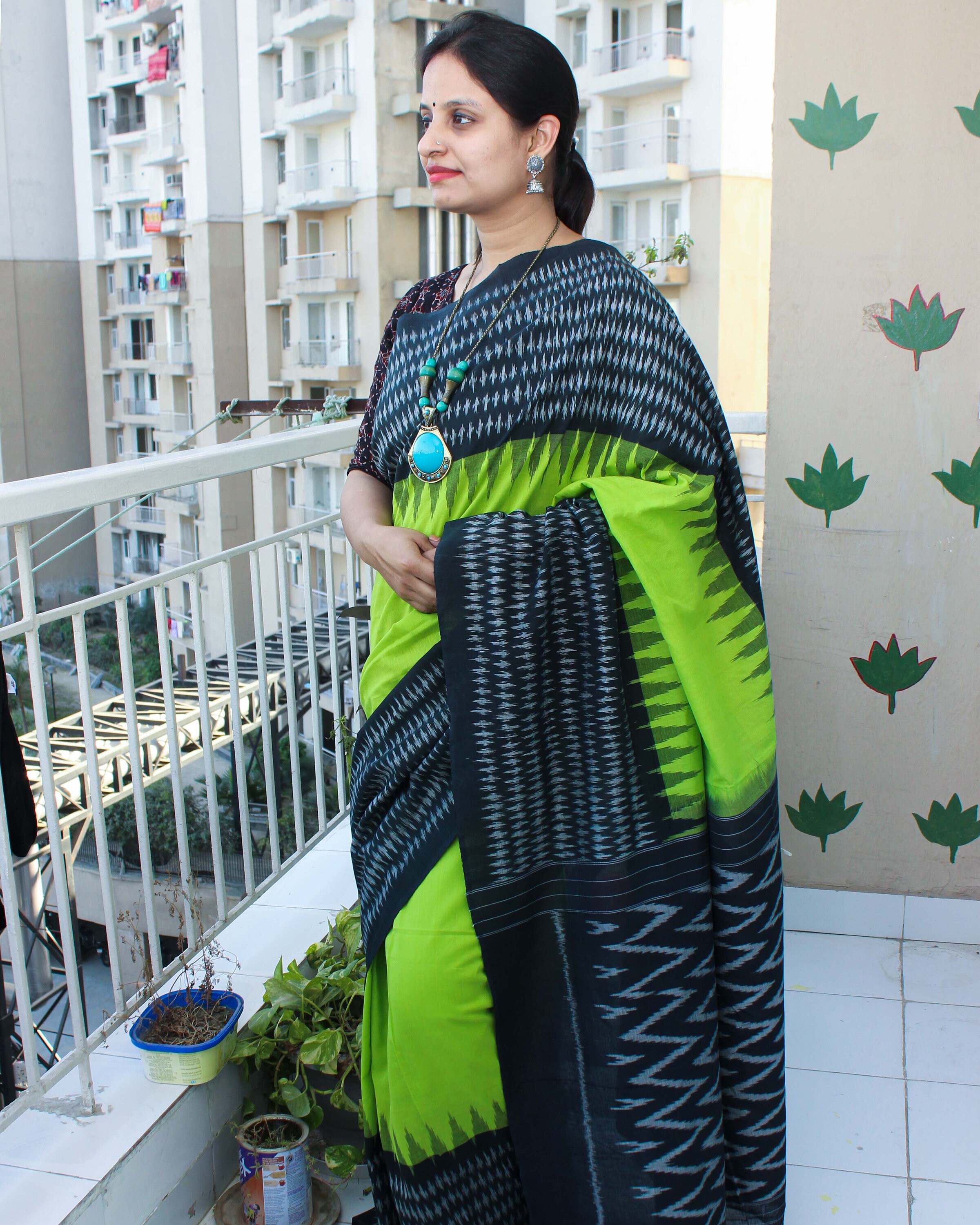 Handwoven Pochampally Single Ikkat 