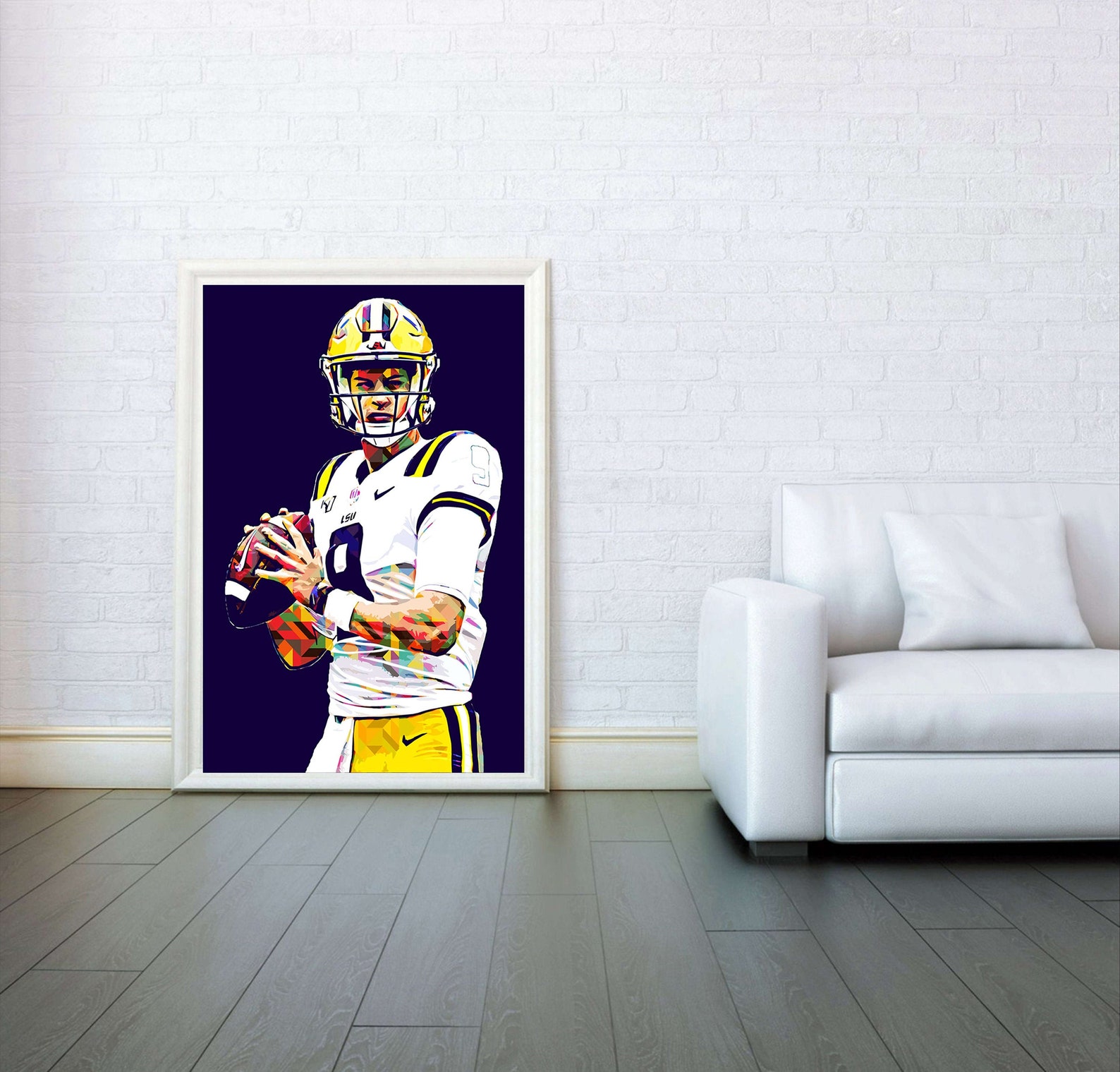 Joe Burrow pop art Poster-Wall Decor Gift Art House | Etsy