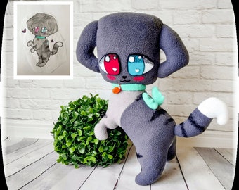 Jouets sûrs et personnalisés : peluches artisanales inspirées de dessins d'enfants, faites avec amour et soin, matériaux hypoallergéniques, cadeaux uniques