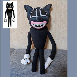 Cartoon Cat, Plush Toys: Handcrafted Plushies Inspired by Kids' Drawings, Made with Love and Care, Hypoallergenic Materials, Unique Gifts