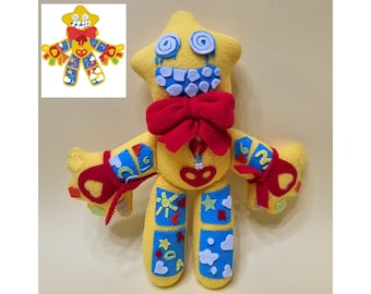 Plush Clown. Safe Toys: Handcrafted Plushies Inspired by Kids' Drawings, Made with Love and Care, Hypoallergenic Materials, Original Gifts.