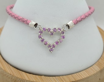 Roze leer roze hart