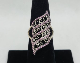 Elegant Ruby Stacks Ring