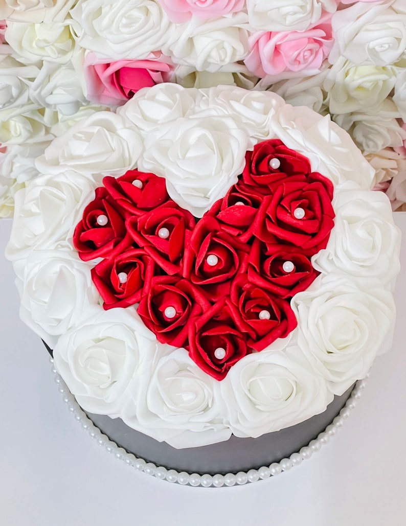 Hat Box Bouquet Etsy