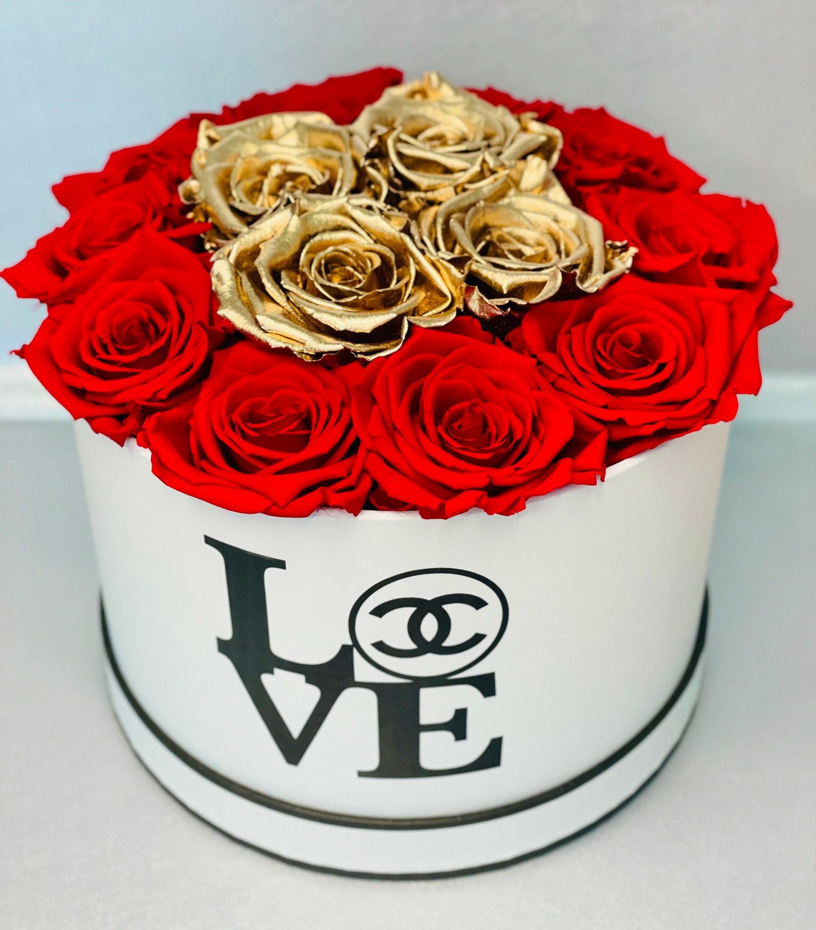 Preserved Roses In A Box Etsy