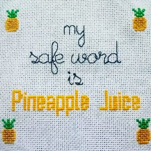 Safe Word Cross Stitch Pattern pdf