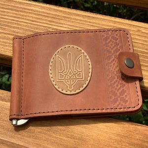 Geldklammer, Geldscheinklammer aus Leder, Brieftasche aus Leder, Schlanke Leder Brieftasche, Leder Geldbörse, Geschenk für Ihn, Geburtstagsgeschenk