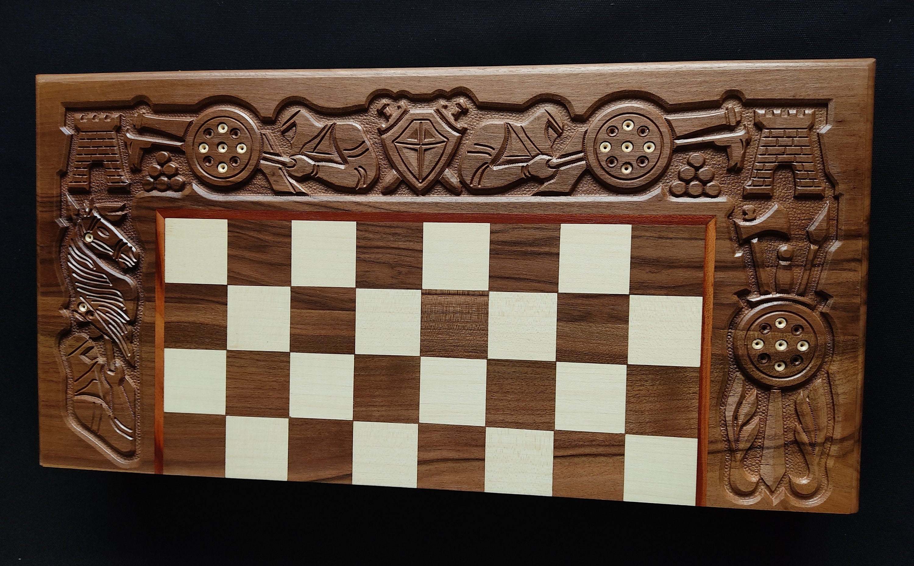 Luxury Chessboards Large Wood Chess Set 3 in 1 Сhess Table Board With Storage Wooden Chess Board ...