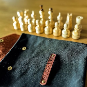 Carved chess pieces set, Wood carving chess pieces, Original chess pieces, Wooden chess pieces, Chess set with storage