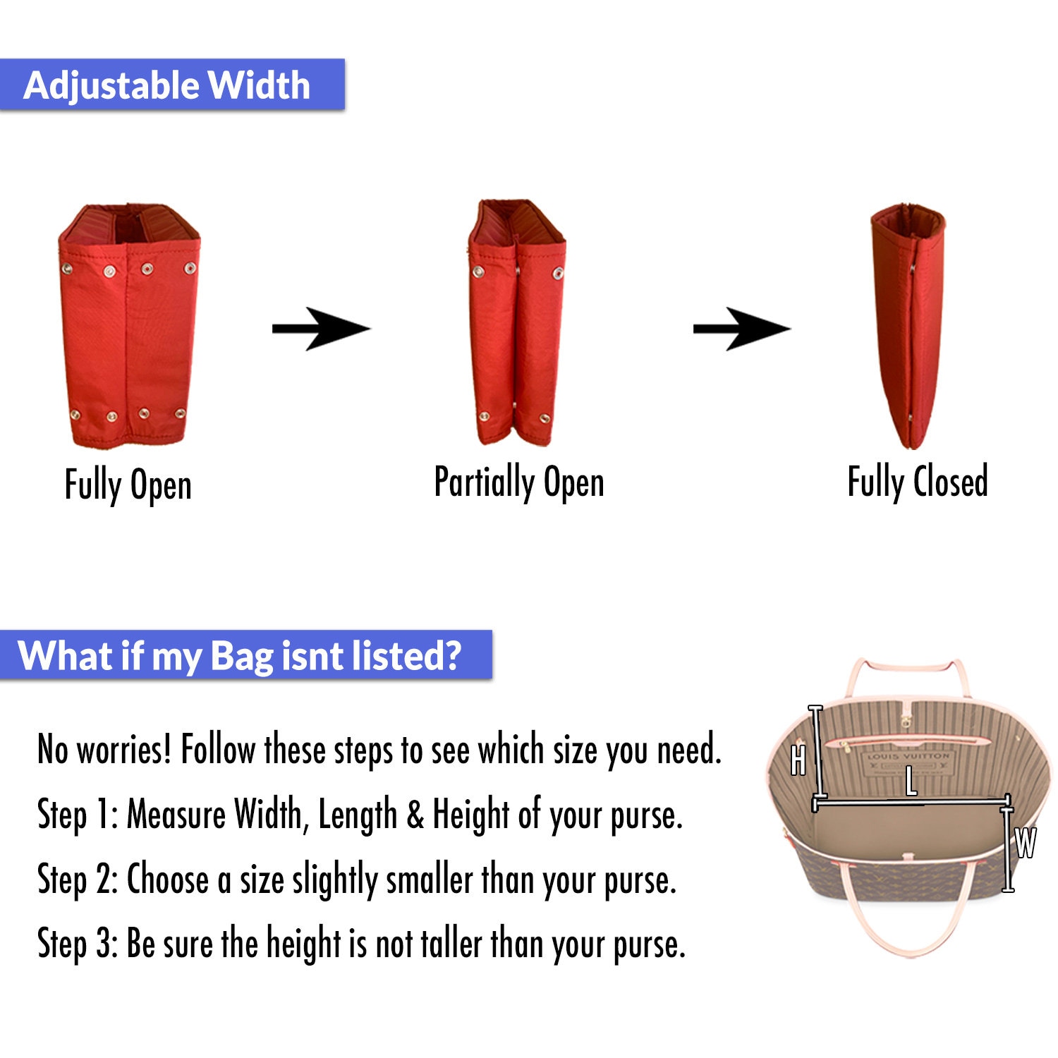 Zippered Purse Organizer Insert Purse Bling Exclusive Zippered Handbag