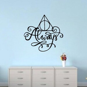 Harry Potter Always Lettering Quote Magic Wall Decal Art Mural