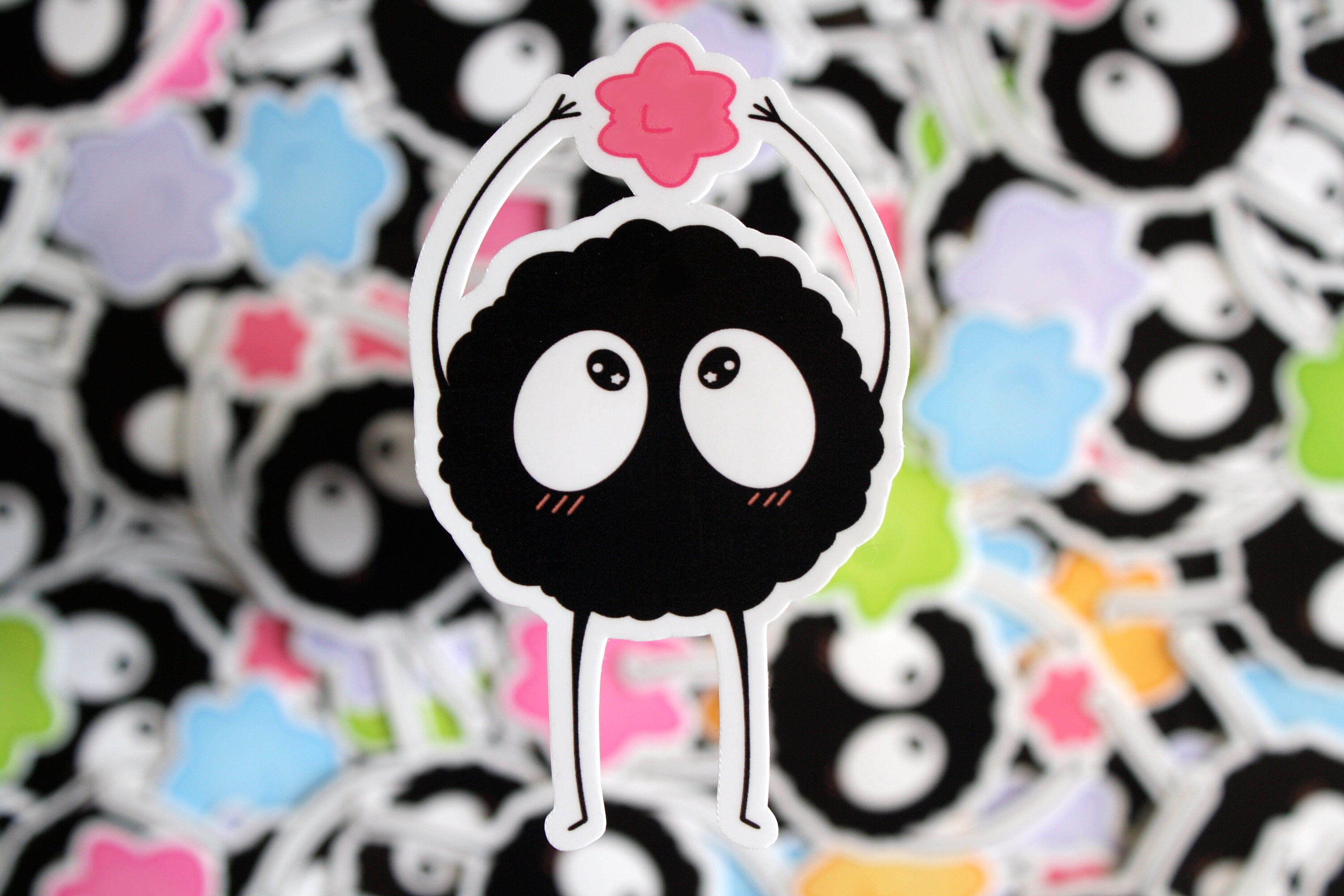 Spirited Away Soot Sprites With Star Candy Glossy Waterproof Etsy