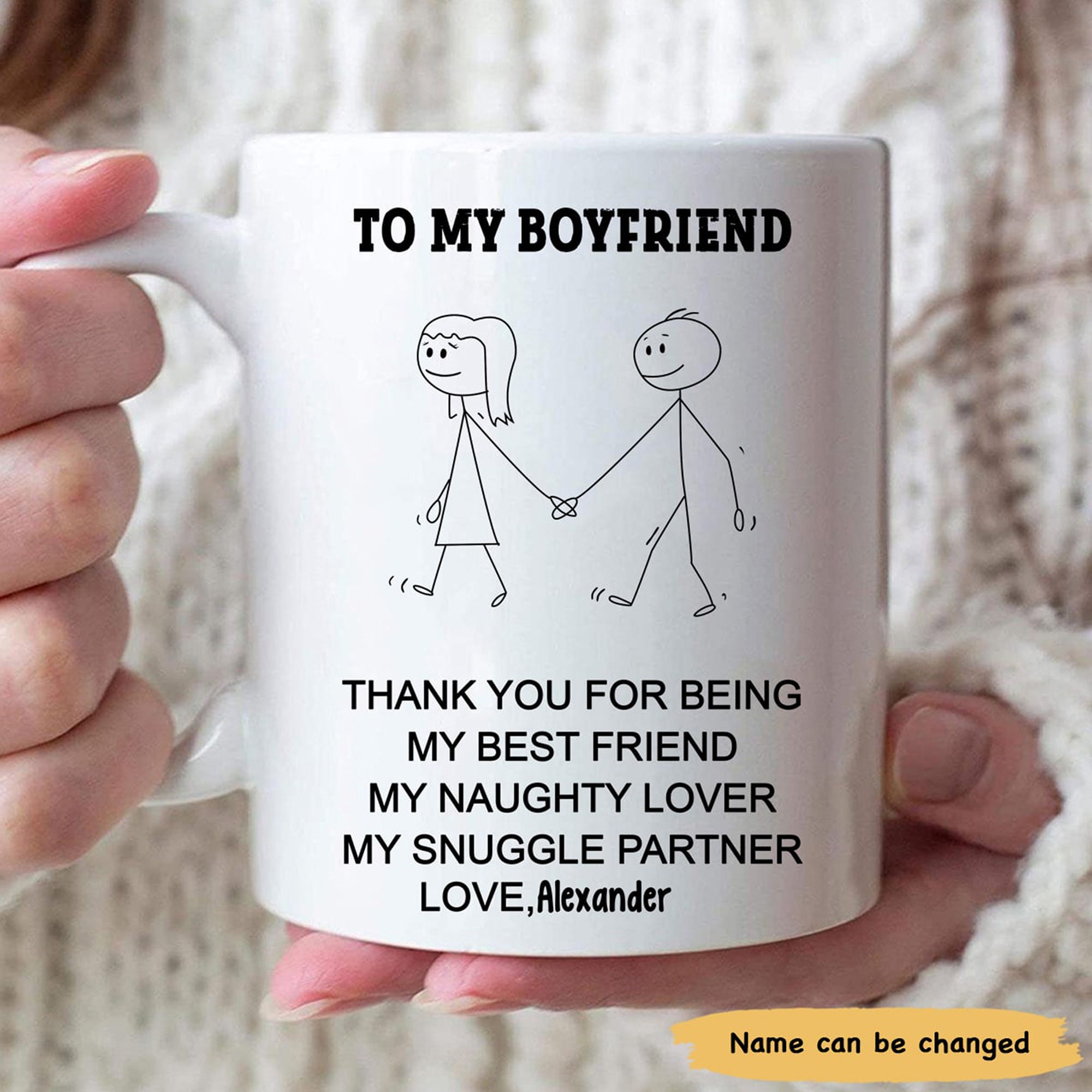 Personalized To My Boyfriend Thank You For Being My Best Etsy