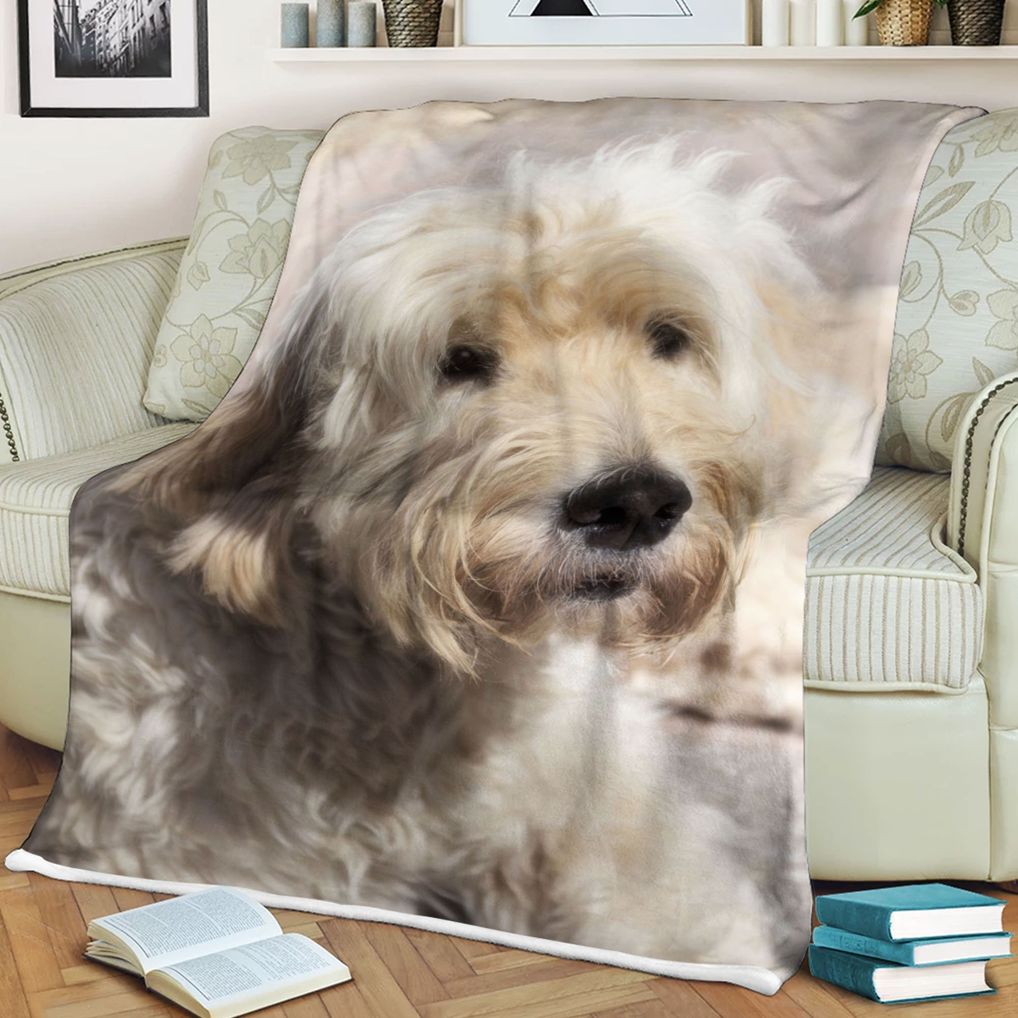 Goldendoodle Puppy Blanket Dog Lover Gift Funny Poodle Owner Etsy