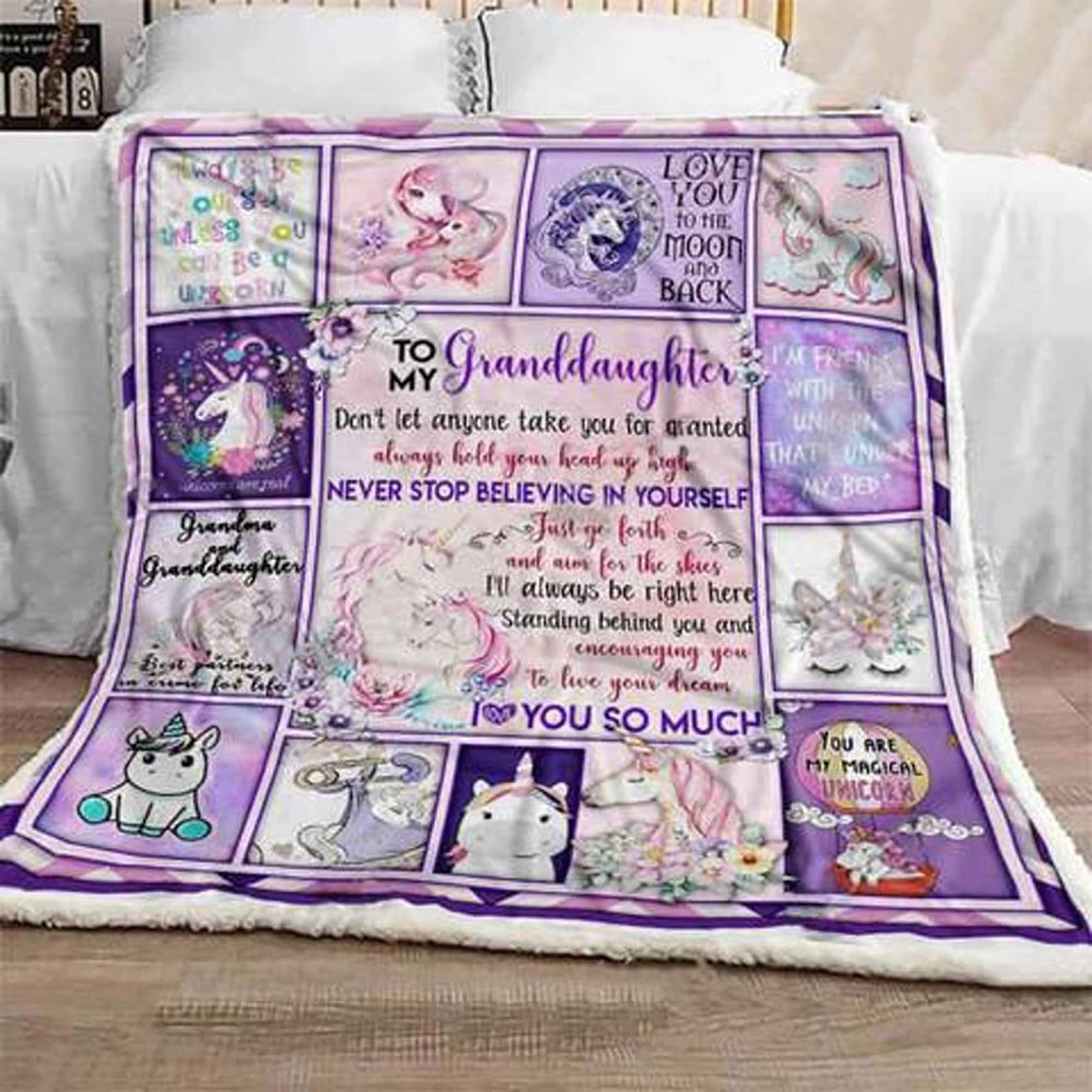 Personalized To My Granddaughter Blanket Grandma Blanket Etsy